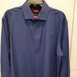 KENNETH COLE BLUE MENS DRESS SHIRT (Plus tie)